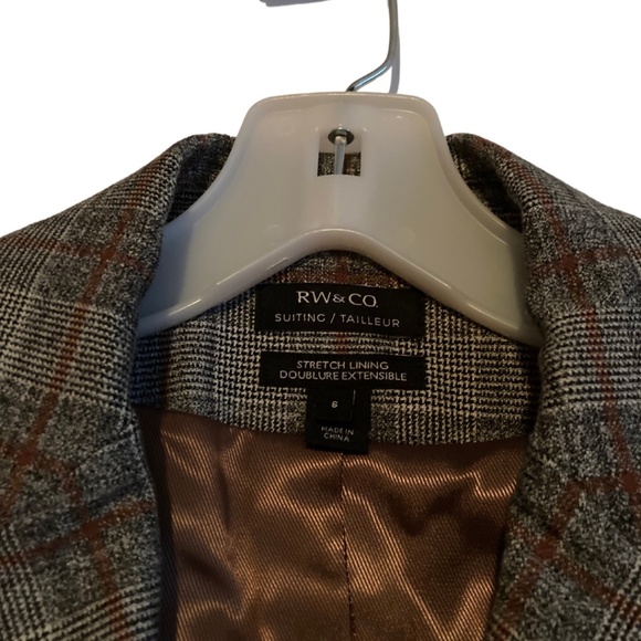RW & CO - Striped Double Breasted Blazer - SZ 6 - NWOT - Picture 2 of 2